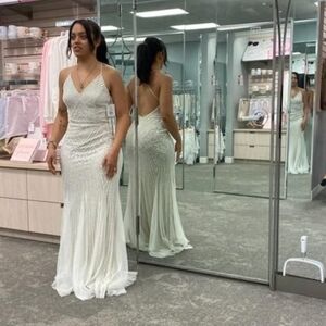 Elegant White Evening Gown